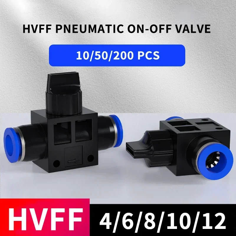 

Air Fittings HVFF 4mm 6mm 8mm 10mm 12mm Speed Plastic Switch Controller Quick Connector for Hose Tube Pipe Fitting Push in