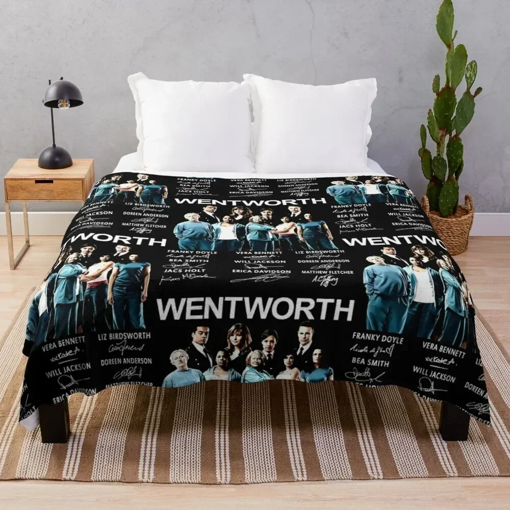 

#Wentworth Movie Characters Signatures Throw Blanket Thin Soft Blanket for Summer Night Sleeping