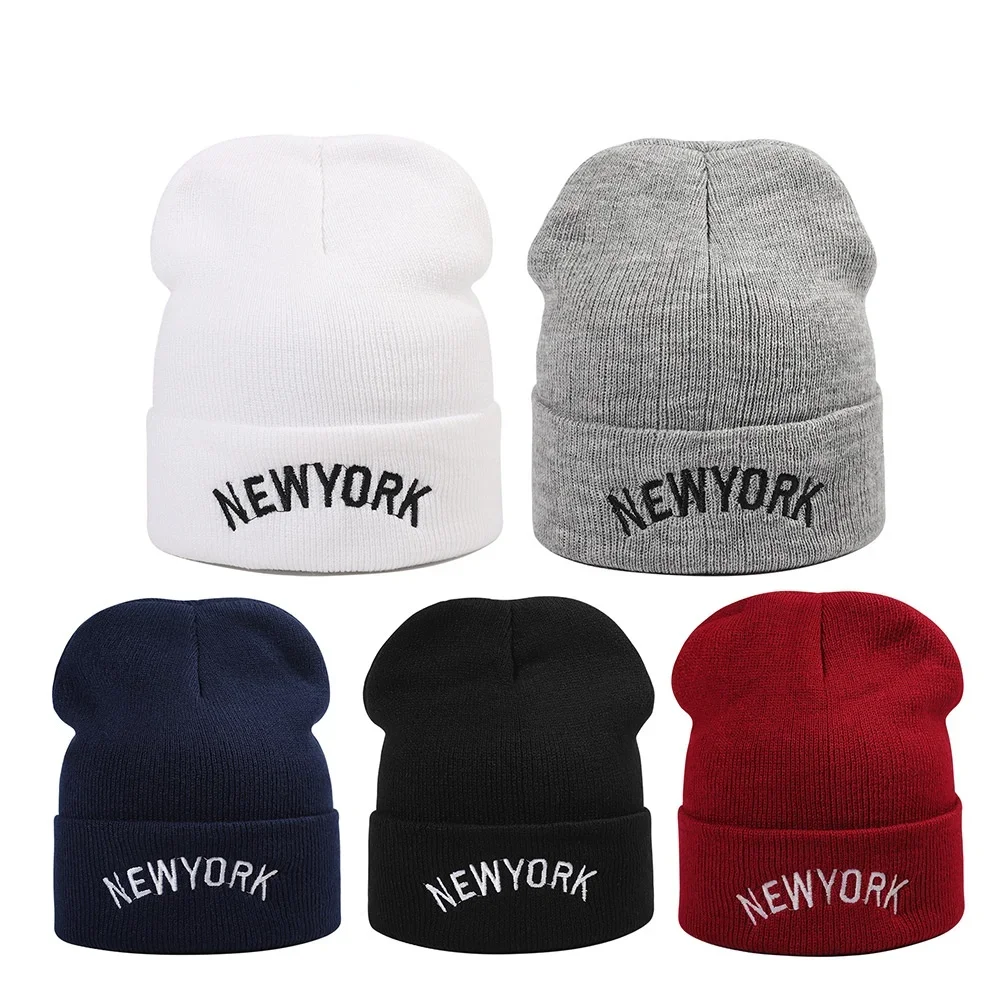 2023 New Women's Hats Men's Hats Beanies Letter New York Knitted Hats Soft And Warm Men's Sports Casual Stretch Caps Skull Cap