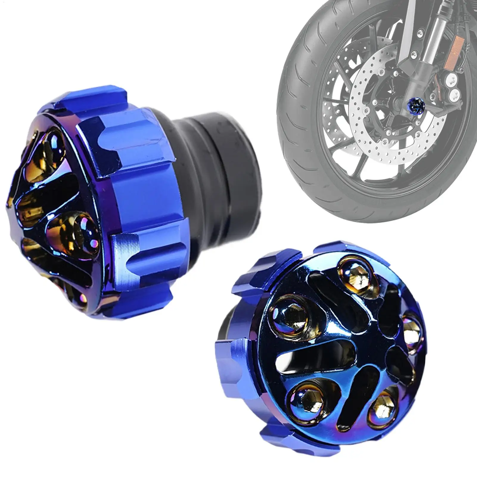 Fork Frame Slider Motorcycle 2-Piece Anti-Fall Protector Scooter Front Fork Cup Crash Slider For Motorbike Protection Accessory