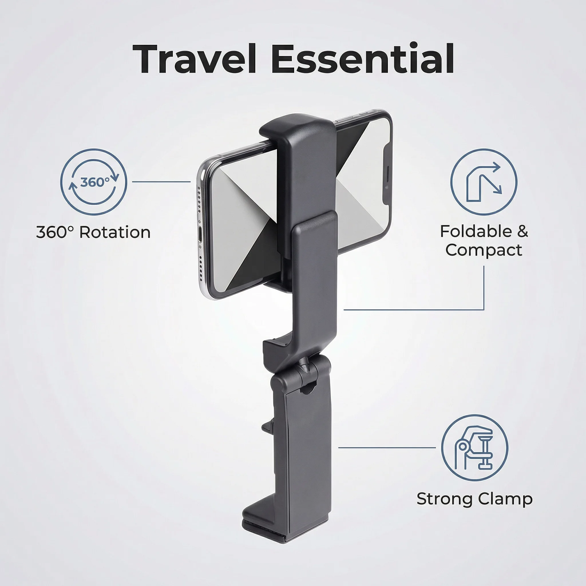 

1 шт. портативный держатель для телефона, подходит для путешествий и командировок.