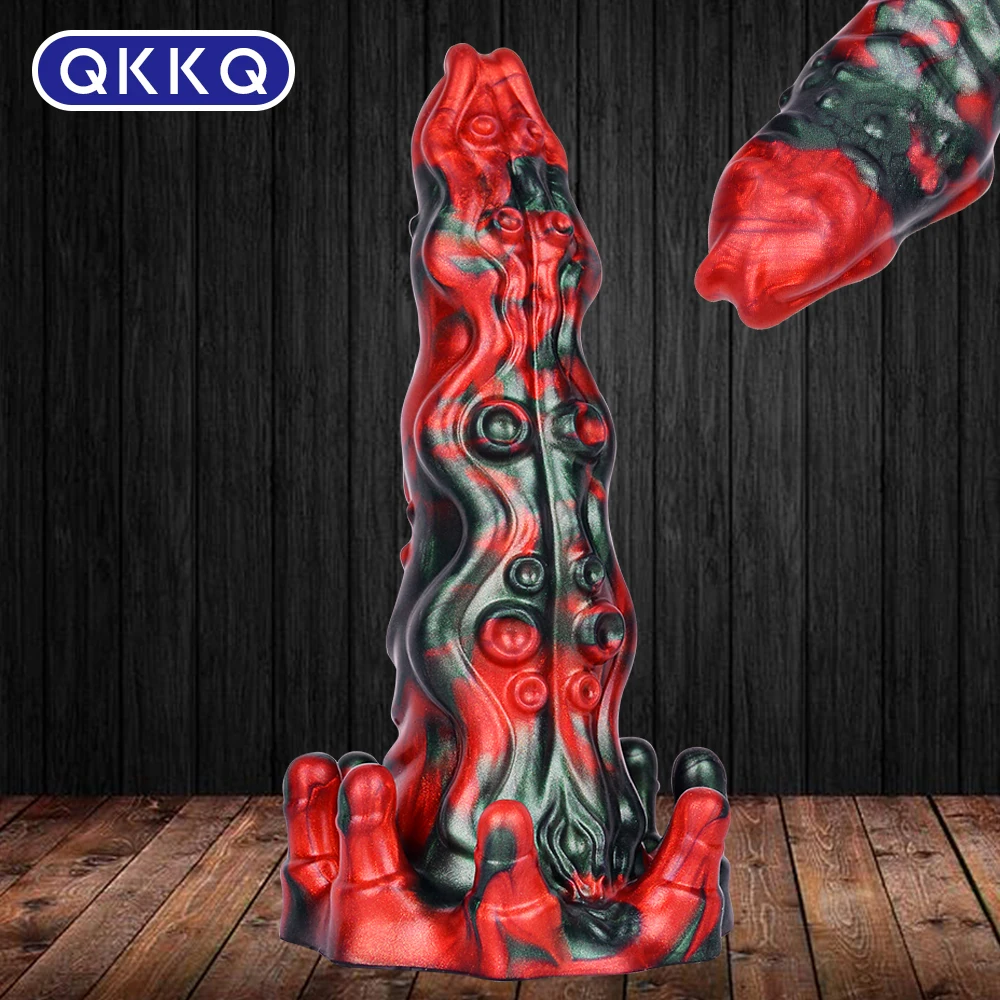 

QKKQ Soft Silicone Female Masturbation Dildo Octopus Tentacle Alien Anal Plug Massage Butt Orgasm Experience Fascinating Sex To