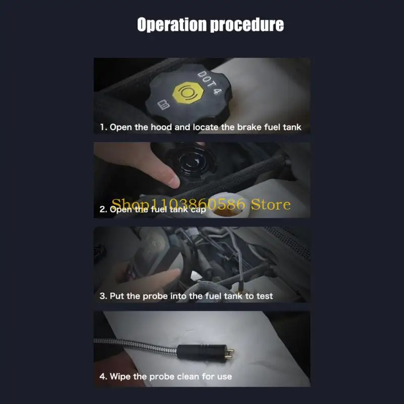 

242A Автоматическая жидкостью обнаружение жидкости тормозной жидкости тестер тормозной жидкости цифровой DOT3 DOT4 DOT5.1