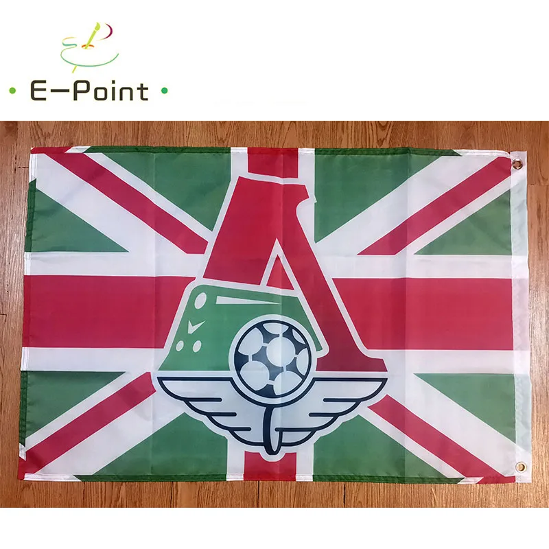 FC Lokomotiv Moscow Flag 2x3ft (60x90cm) 3x5ft (90x150cm) Decoration Banner for Home and Garden