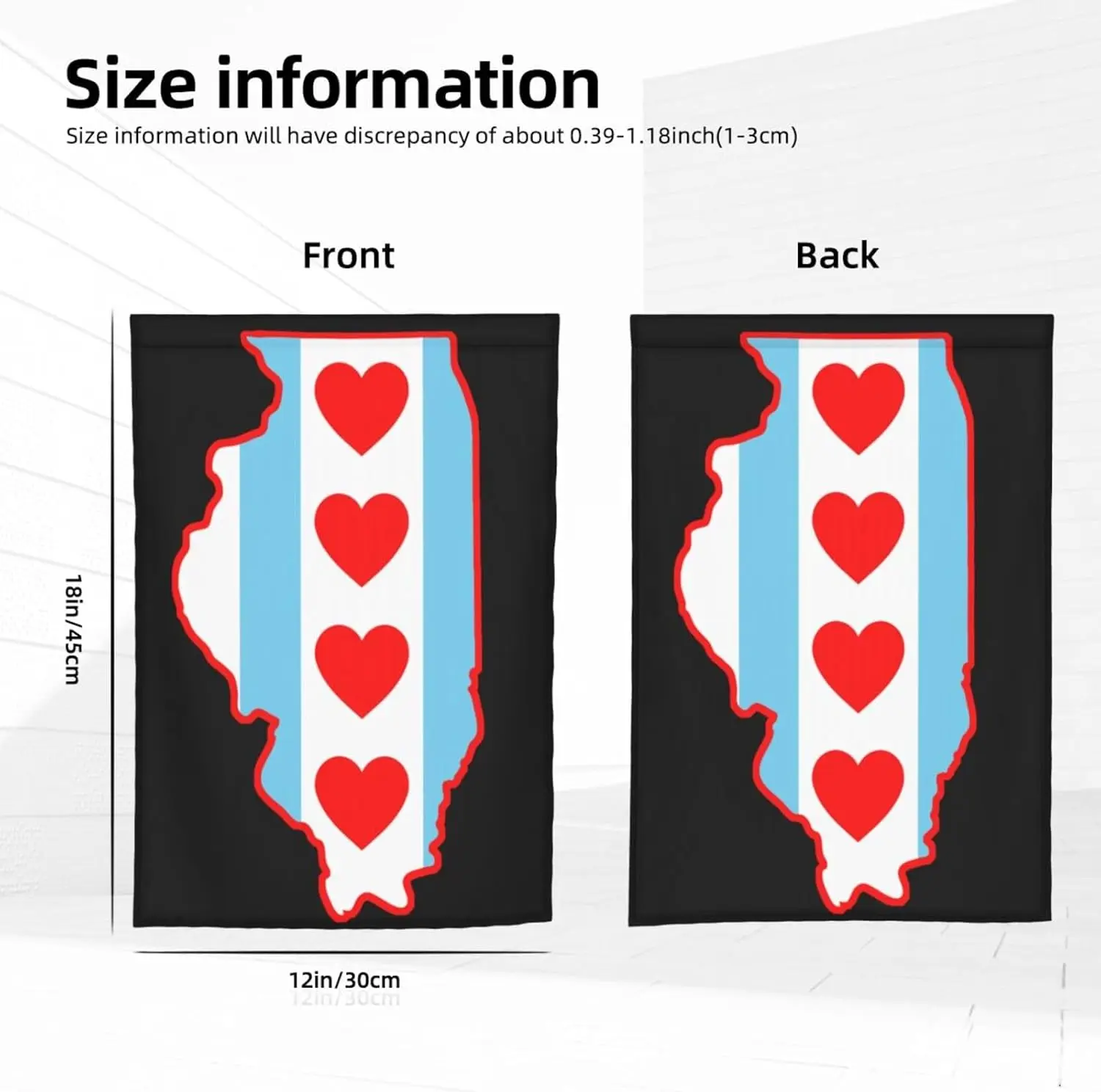 Chicago Skyline Flag 12x18 In Flag Home Outdoor Indoor Garden Home Decoration Banner LOI zzo