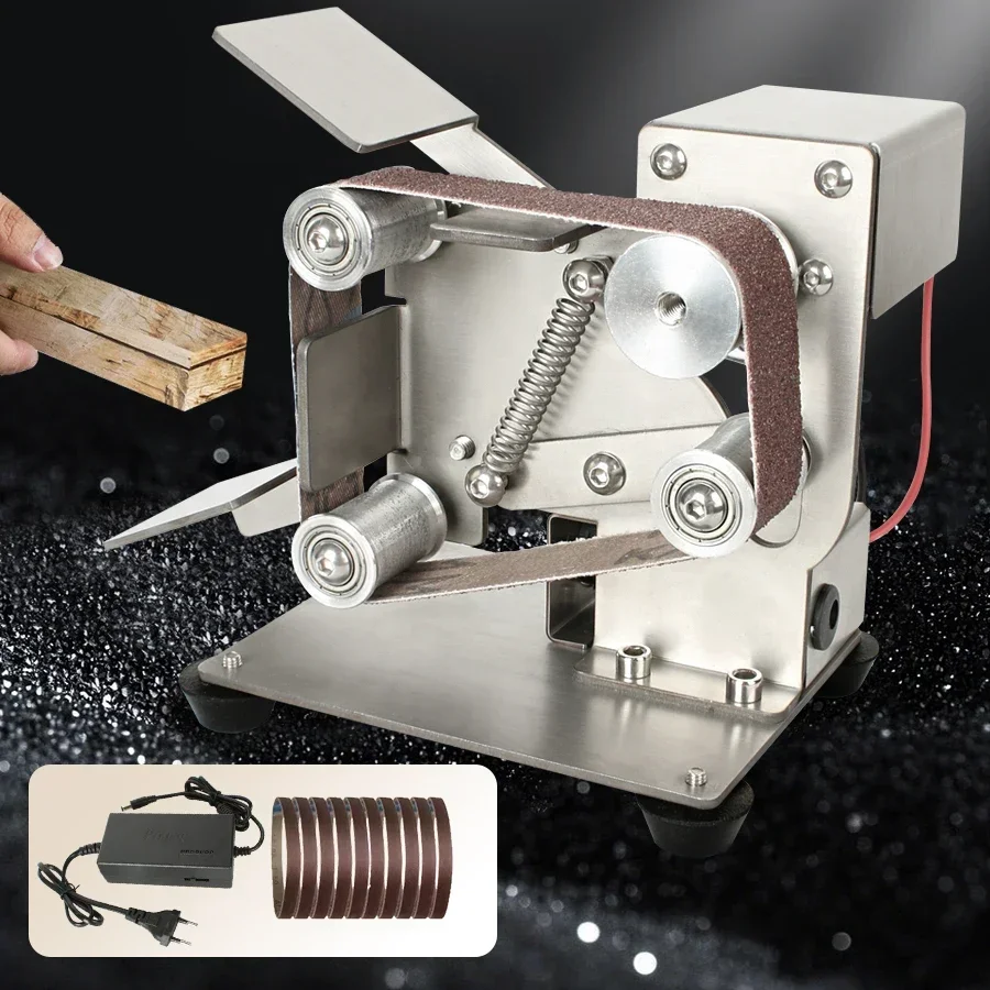 

TUNGFULL Mini Belt Grinding Machine Tool Sharpening Machine Sanding Grinding Electric Sander Home DIY Polisher Machine