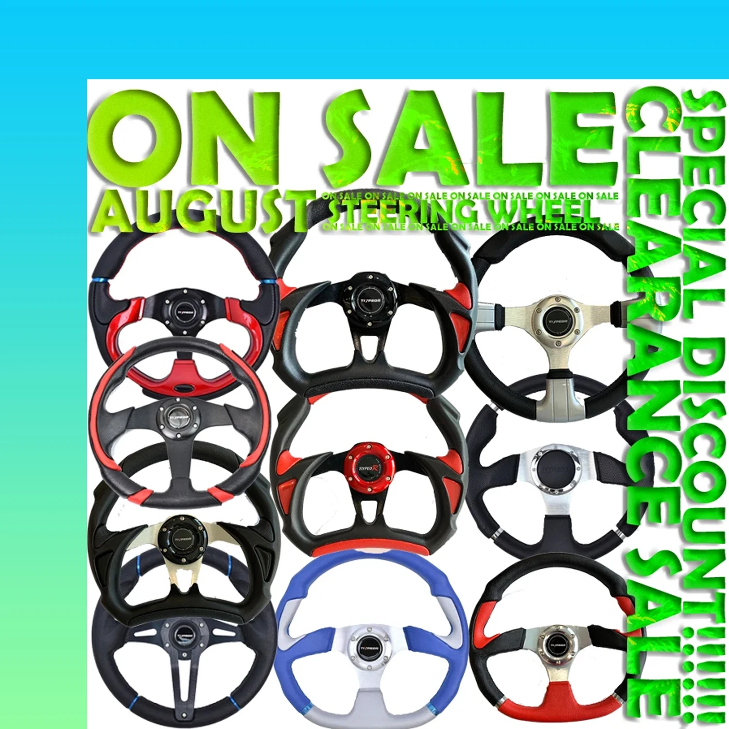 

Специальное рулевое колесо TIYPEOR со скидкой, включая рулевое колесо из полиуретана и ПВХ глубиной 30 мм.