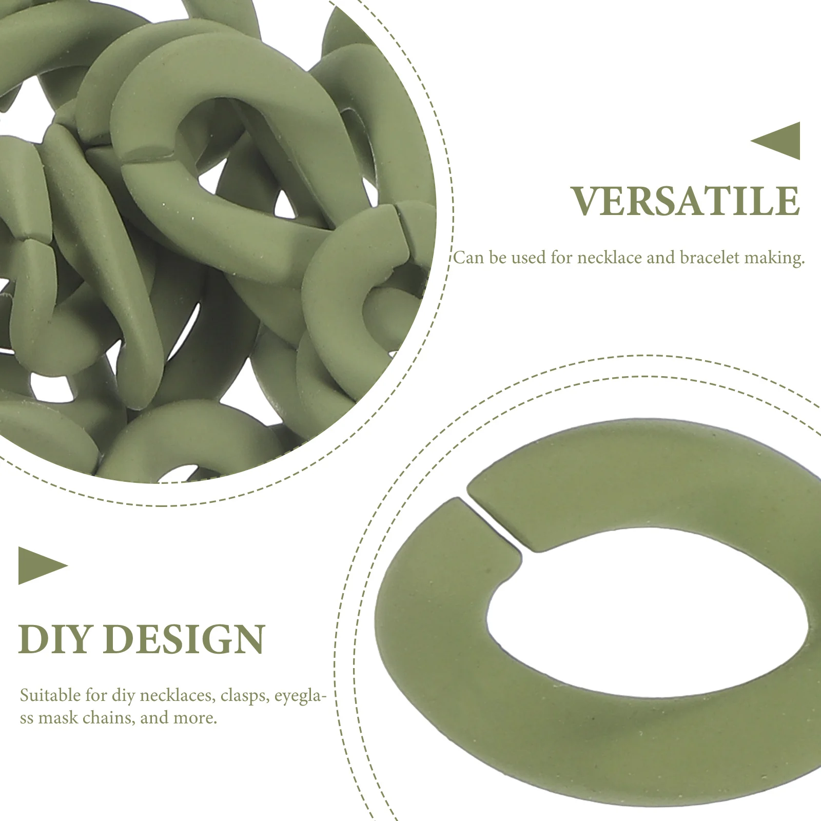 

50 шт. пластиковые цепочки, красочные самоблокирующиеся звенья, многофункциональные DIY ожерелье, браслет, очаровательные аксессуары, пластиковые звенья цепи