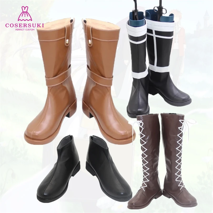 Frieren at the Funeral Frieren Himmel Stark Heiter Cosplay Shoes Christmas Halloween Boots Customized For You