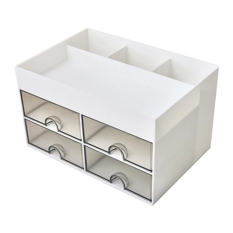 1 Piece Multifunctional Desk Organizer White Desk Organizer With 4 Drawers Desk Organizer Drawers