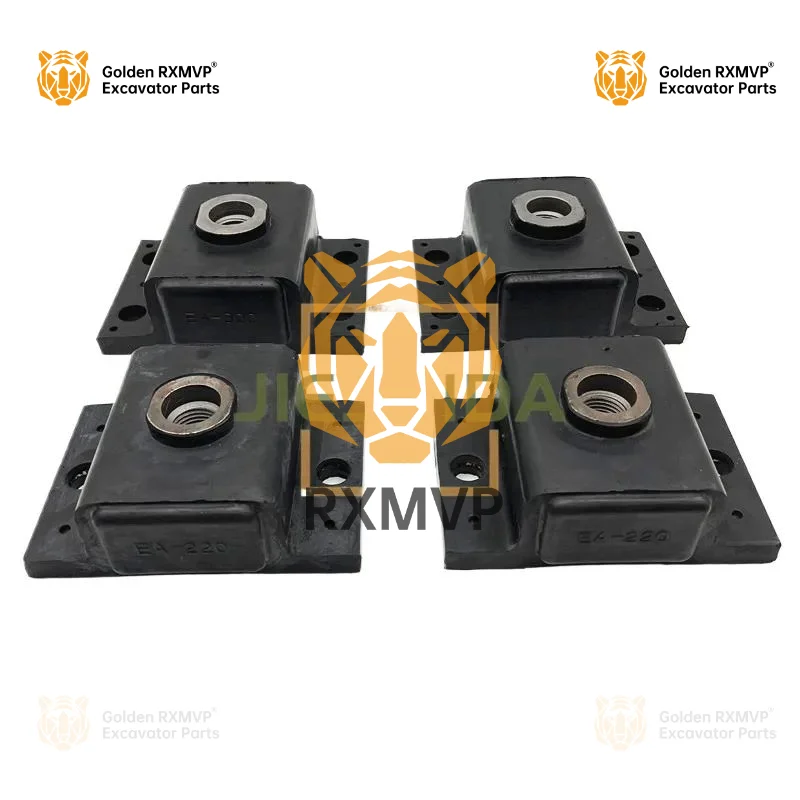 For Liugong CLG200-3 CLG220 CLG205 CLG225 920 Machine Foot Rubber Engine Shock Absorber Cushion Machine Foot Cushion Excavator