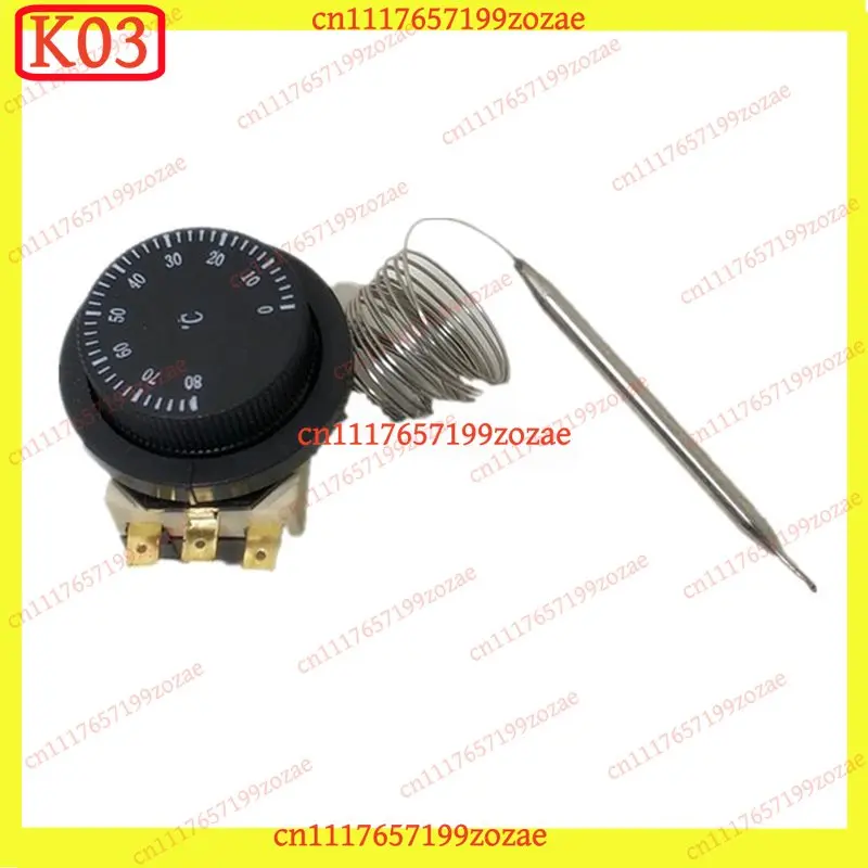 k3 Mechanical Capillary Thermostat 0-80°C Adjustable Temperature Controller for Electric Oven Stove
