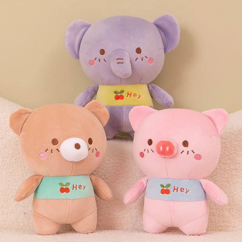 

Cartoon Creative Bear Plush Toy Elephant Doll Pig Toy for Kids Girls Stuffed Animal Toy Soft Gift Mini Plush Toy