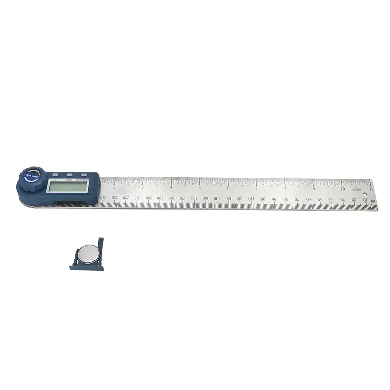 Shahe 200/300 mm Righello angolare digitale in acciaio inossidabile Goniometro elettronico Inclinometro Misuratore angolare digitale