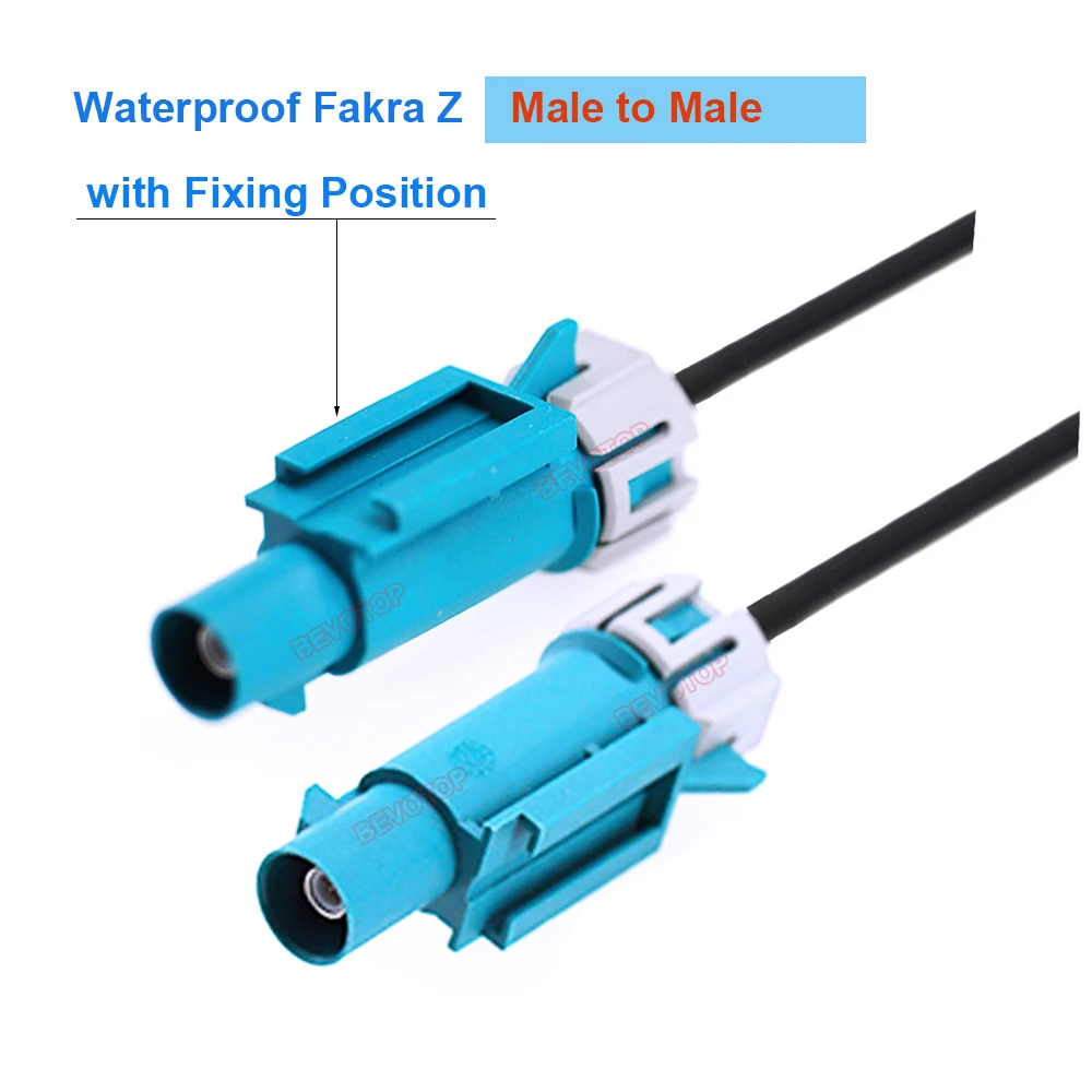 BEVOTOP 1PCS Neue Ankunft Wasserdichte Fakra Z Weibliches zu Buchse RG174 RF Koaxial Verlängerung Kabel 50 Ohm Coax Zopf jumper 4