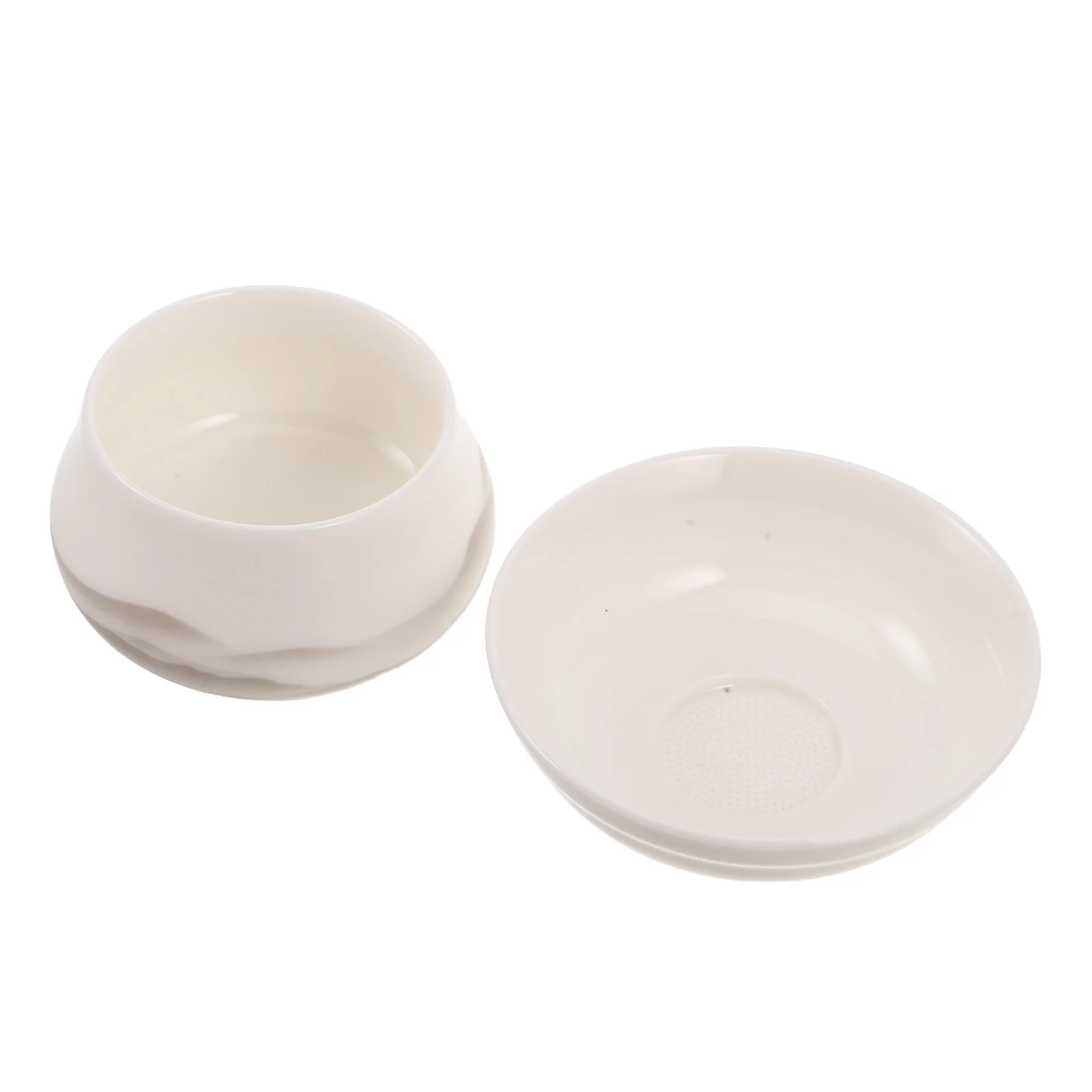 

Loose Leaf Tea Strainer Porcelain Ceramic Filter Infuser Insert for Teapot with Stand Gongfu Tea Set White Teapot Sieve