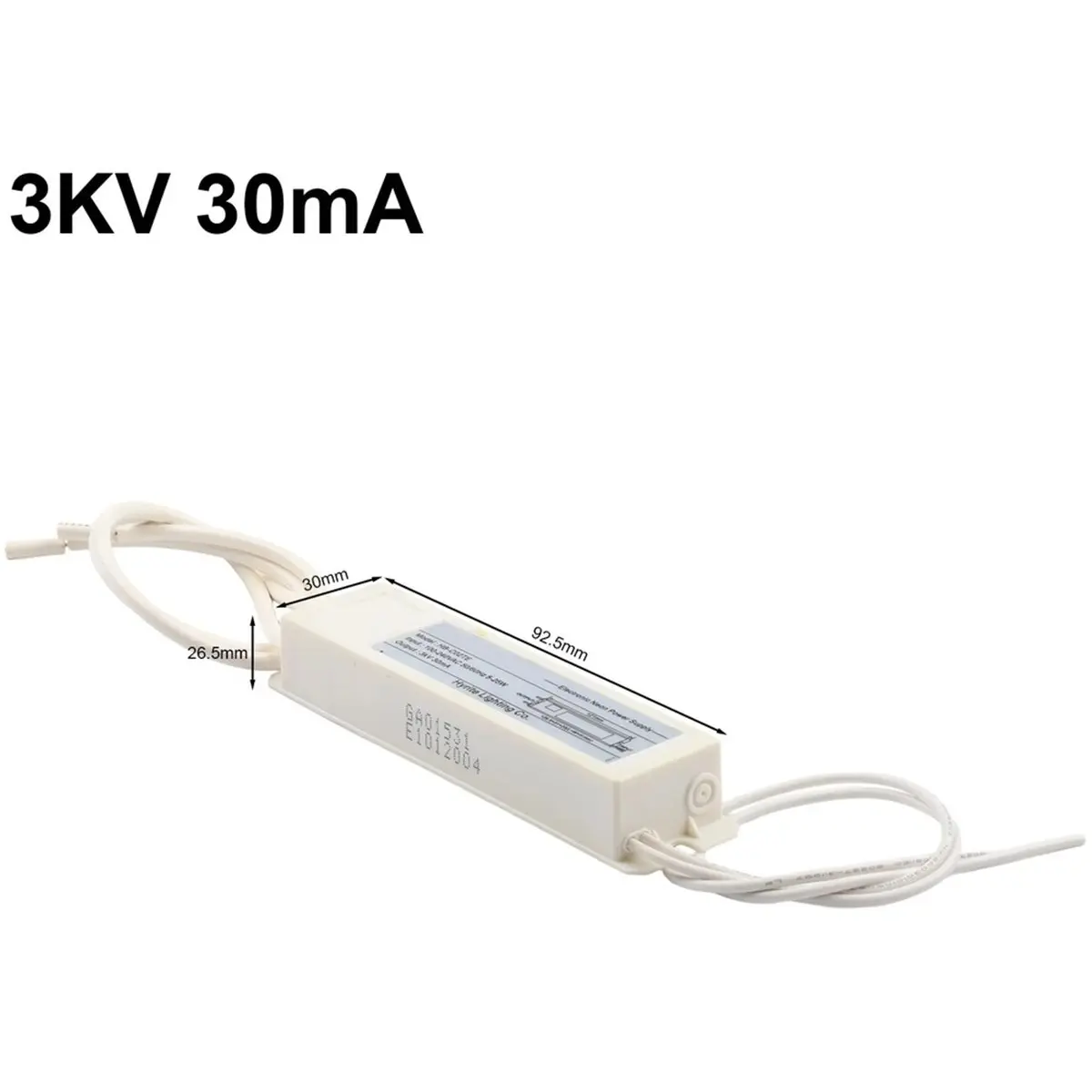 PHONE&GEAR High Frequency AC Transformer 3KV 30mA for Neon Lights with Electrolytic Filter Circuit for Reduced Interference