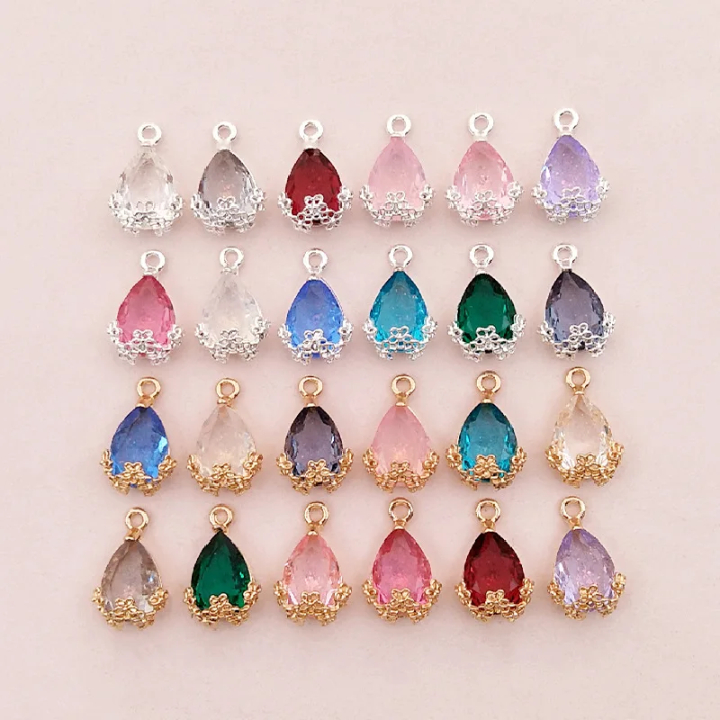 

20pcs 13*20mm Alloy Rhinestone Teardrop Bead For Sewing Craft Bride Pendant Ancient Costume Hair Headwear Bag Clothes Case DIY