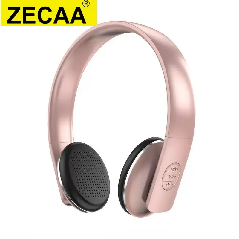 

ZECAA New Metal Bluetooth Wireless Headphone 5.4 Head On Earphones Sport HiFi Sound Headphone Noise Cancelling ANC Headphone