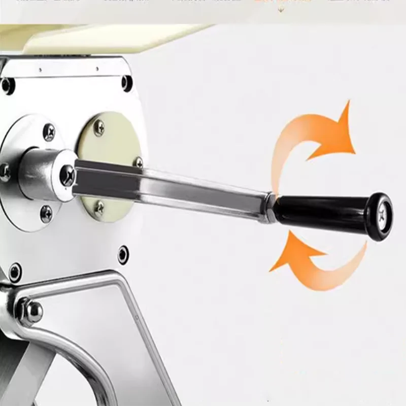Thick Spinning Meat Vegetable Slicer Hand Speedy Safety Manual Stainless Steel Meat Cutting Machine