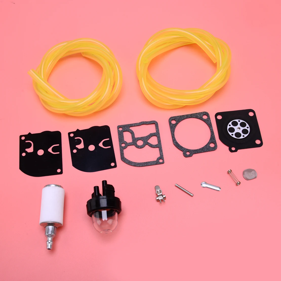 

NEW Carburetor Repair Gasket Kit Fuel Filter Line Fit for McCulloch 3200 3205 3210 32cc 35cc 38cc RB-39