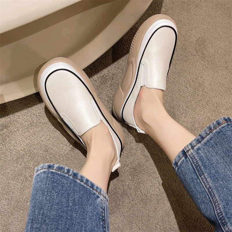 Platform Shoes for Women\'s Casual Shoes Moccasins Female Footwear Moccasins Sneaker Platform Loafers Women Shoes Tênis