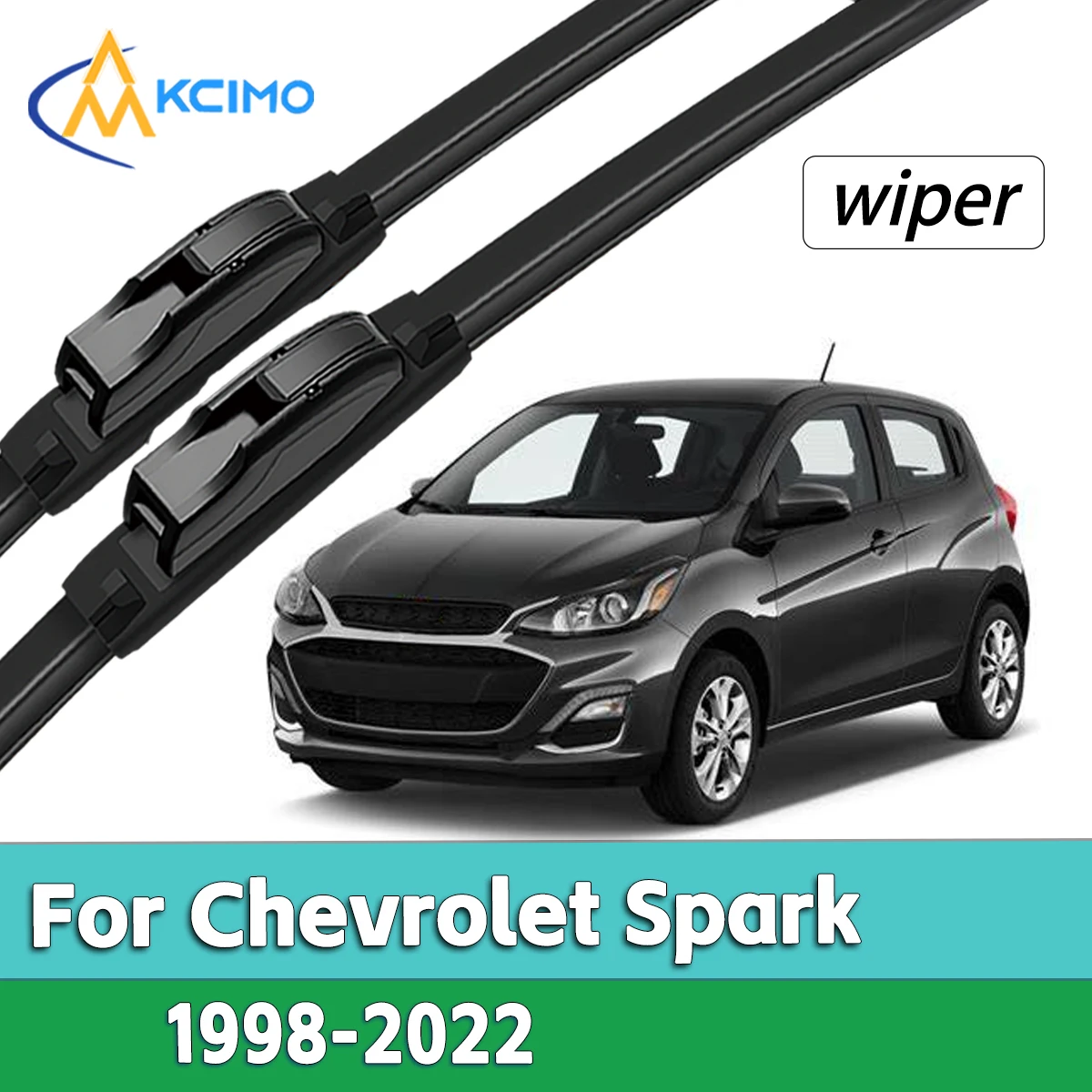 

OEM Style Exact Fit Front Windshield Wiper Blades For Chevrolet Spark 1998-2022 Perfect Replacement Wiper Kit