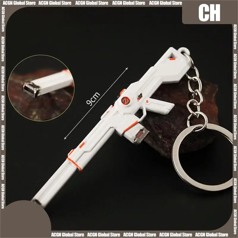 9cm Valorant Weapon Phantom SPECTRUM Gun Keychain Reaver Karambite Knife Metal Model Manga Peripheral Machine Gift Toys for Kids