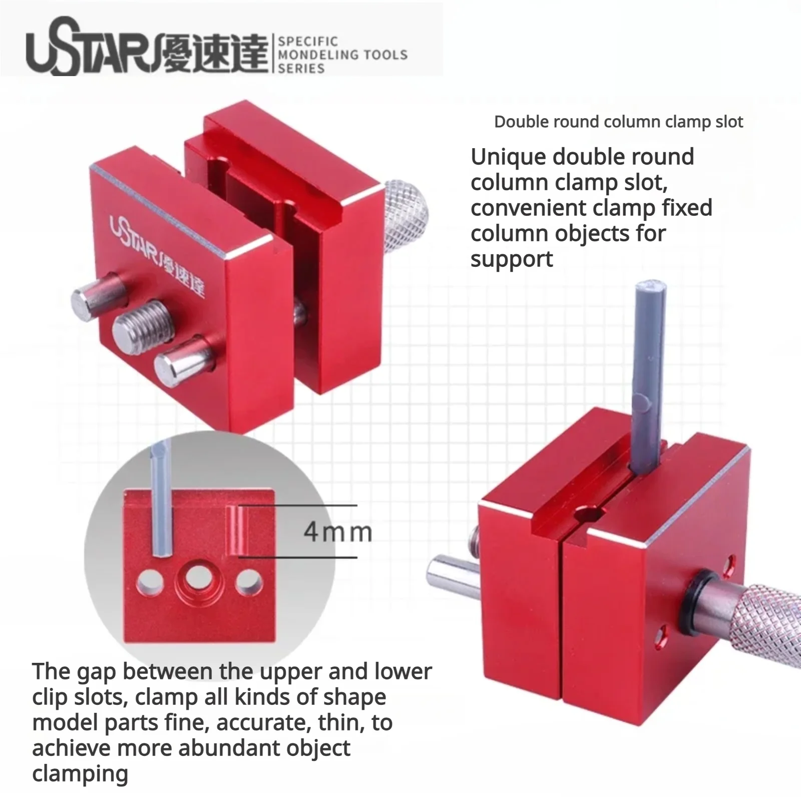

Ustar UA-90637/91403 III Модернизированные многофункциональные мини-тиски для моделей Gundam, детали, зажимы, инструменты, металлическая основа, аксессуары для хобби
