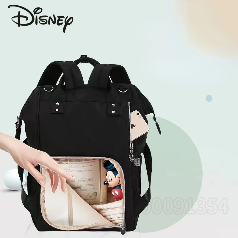 Disney Minnie\'s New Diaper Bag Backpackk Luxury Brand Original Baby Diaper Bag Multifunctional Baby Bag  Fashion Diaper Bag