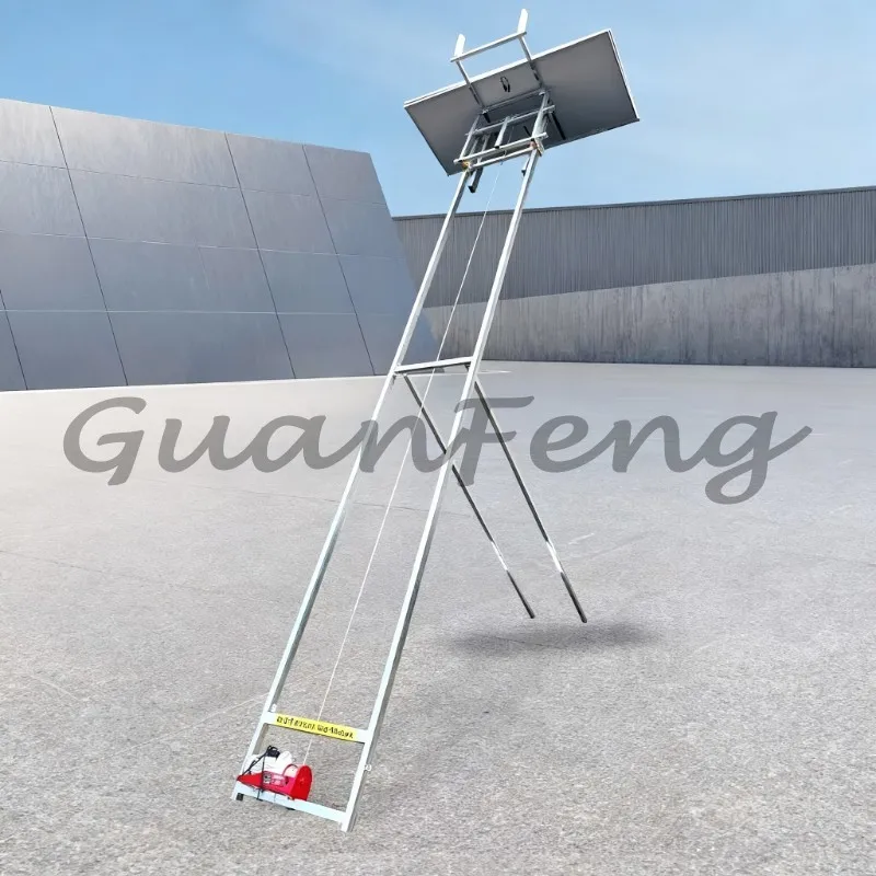 Car Mounted Electric Solar Panel Lifter Heavy Duty Glass Hoist for Door Window Sunroom PV Installation