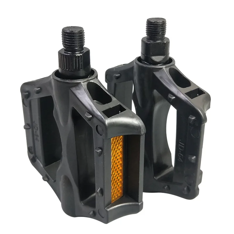 1 Pair Plastic Flat Road Bike Pedals Non Slip Platform Pedals Cycling Accessories For Mountain Bike Fixed Gear Outdoor Sports Bi