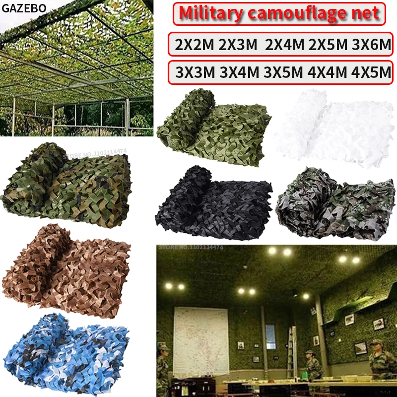 

White jungle desert reinforcement camouflage mesh awning swimming pool beach gazebo garden camouflage canvas mesh green