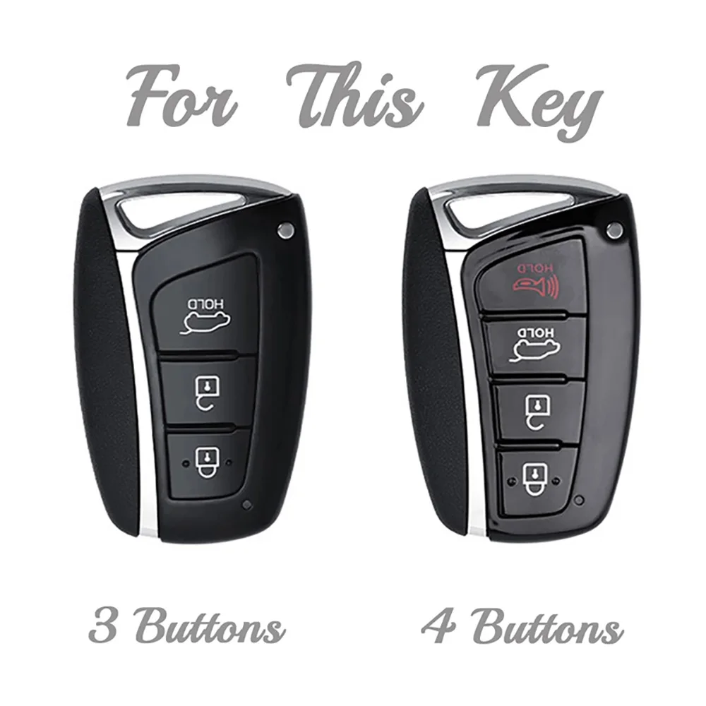 Neue Fernbedienung Schlüssel Fall Abdeckung Halter Fob Für Hyundai Grandeur HG Limousine Santa Fe 3DM Grand SantaFe 2018 IX45 EQUUS Azera Genesis G80 – Detail 1