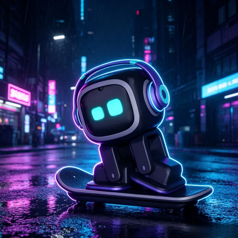 Brand-New AI EMO Emotional Interactive Robot Kernel Intelligent Voice Chat Dance Desktop Cure Companion Robot
