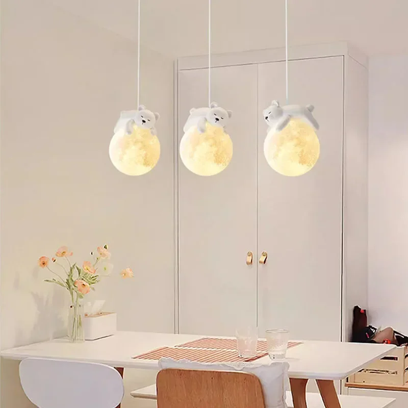 Lámpara de pared de oso pequeño G9, luz LED colgante para mesa de comedor, decoración de habitación de niños, lámparas de conejo, iluminación de sala de estar, nueva y moderna