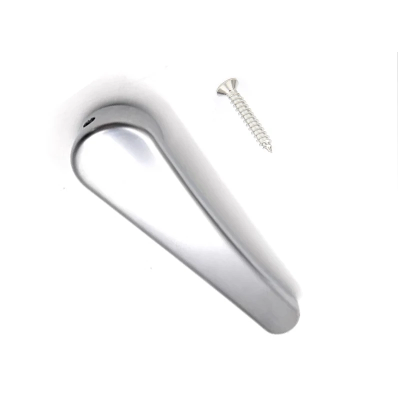 Manija de puerta de baño plateada para coche y caravana, compatible con Elddis Compass Bailey Hymer Rv, herrajes para puerta Interior de autocaravana, accesorios para coche, 1 ud.