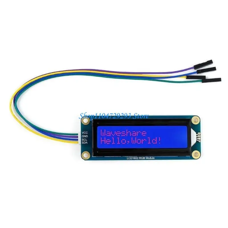 

Y2GD LCD1602 RGB Module with Adjustable Backlit, I2C SupportsRaspberryPiPico