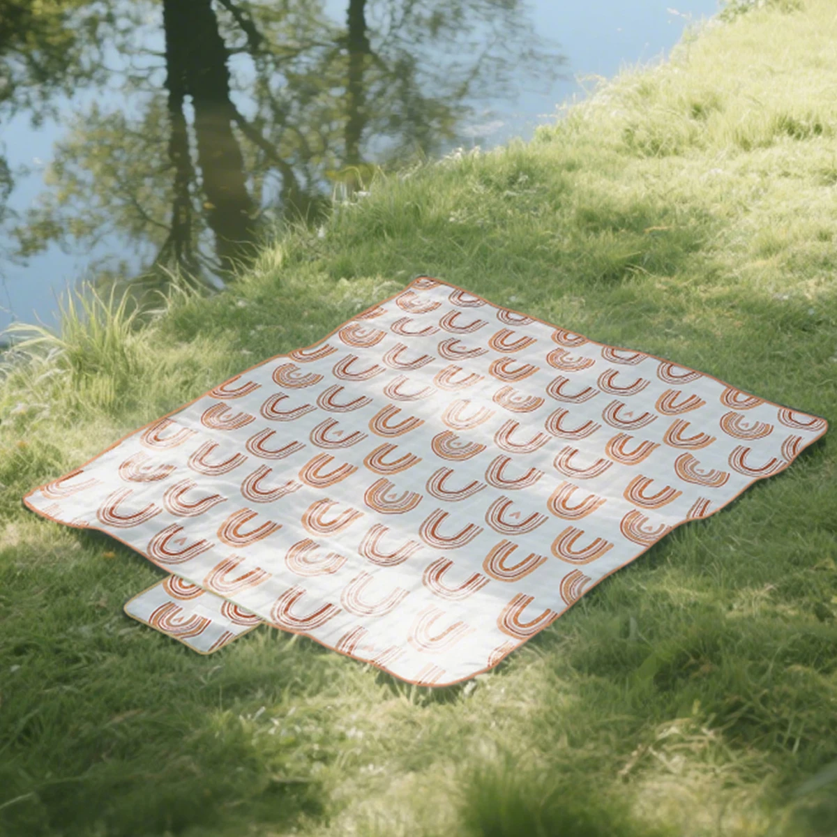Elinfant ﻿Large Outdoor Camping Mat Waterproof Beach Mat Folding Portable Lightweight Picnic Mat