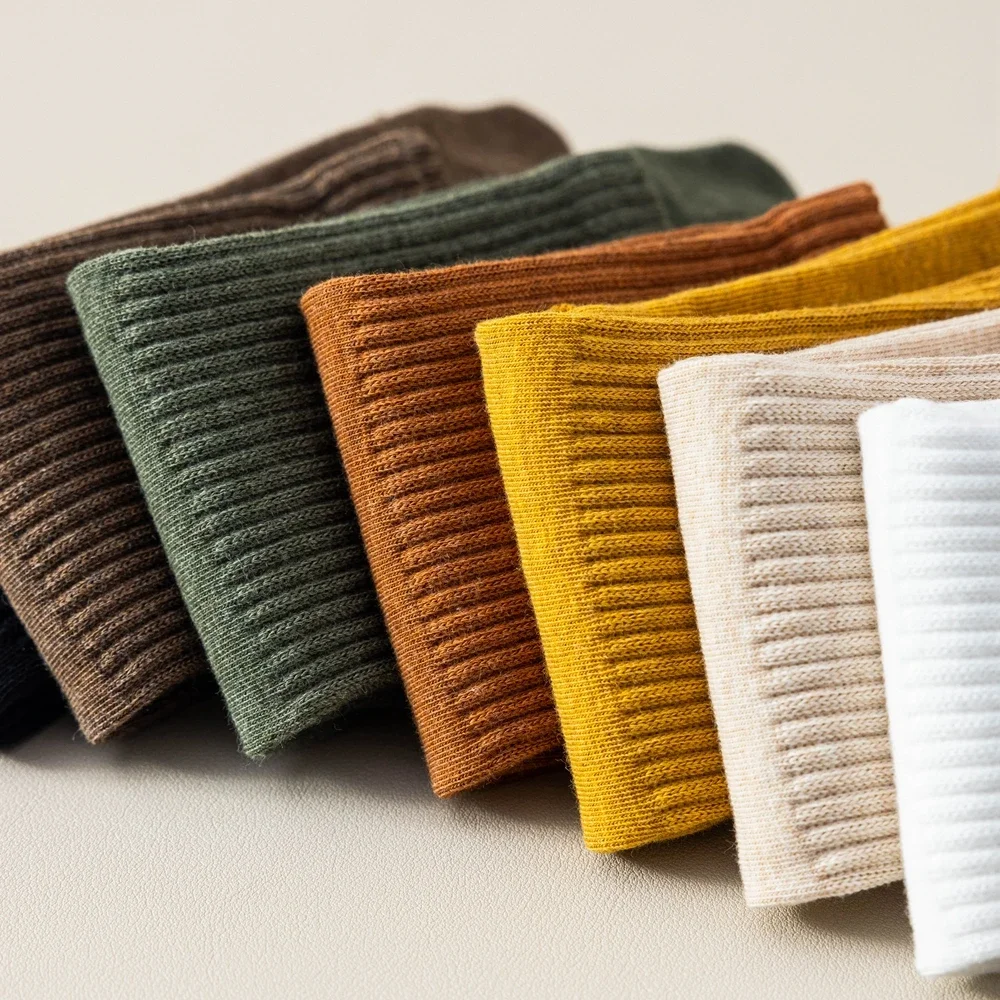 جوارب بخمسة أصابع للنساء ، قطن عالي الجودة ، أنبوب متوسط ، جوارب رياضية بأصابع منفصلة ، خريف ، ربيع ، 4 أزواج