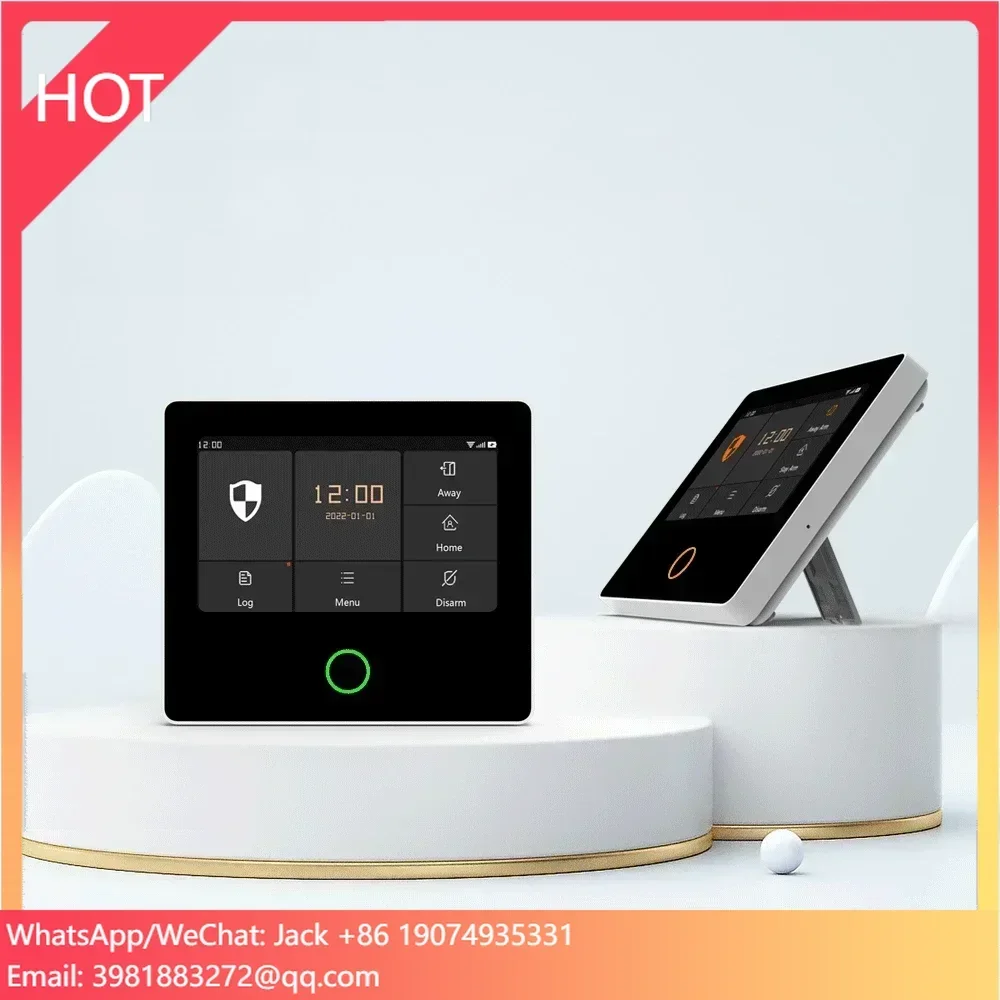 

WiFi Home Burglar Security Alarm System Wireless 433Mhz 4.3 Inch Display Screen Full Touch Control