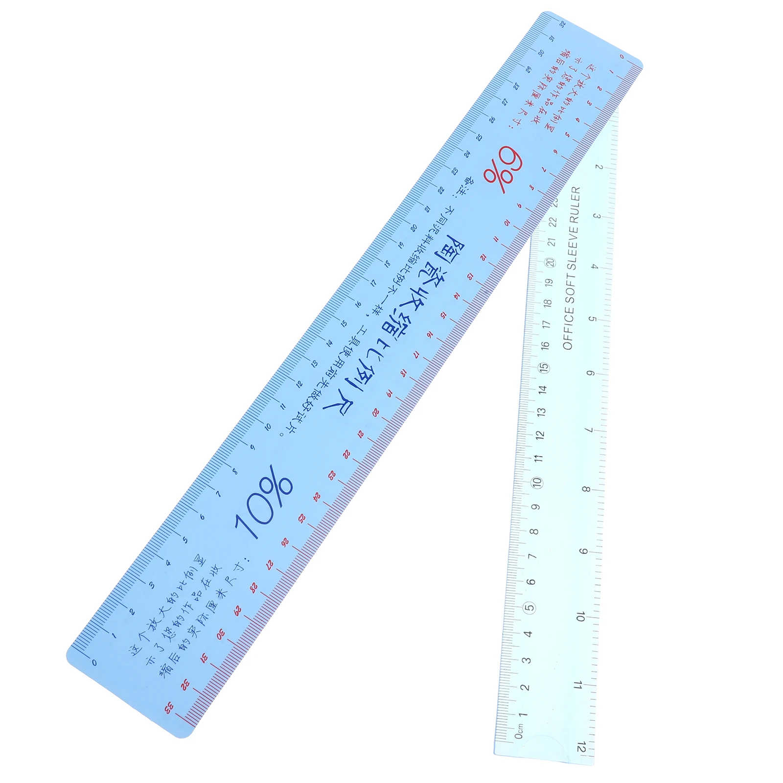 

2pcs Ceramic Shrinkage Scale Flexible Plastic Measuring Tool Bendable Soft Ruler Centimeter Inch Scales Pottery Clay ing
