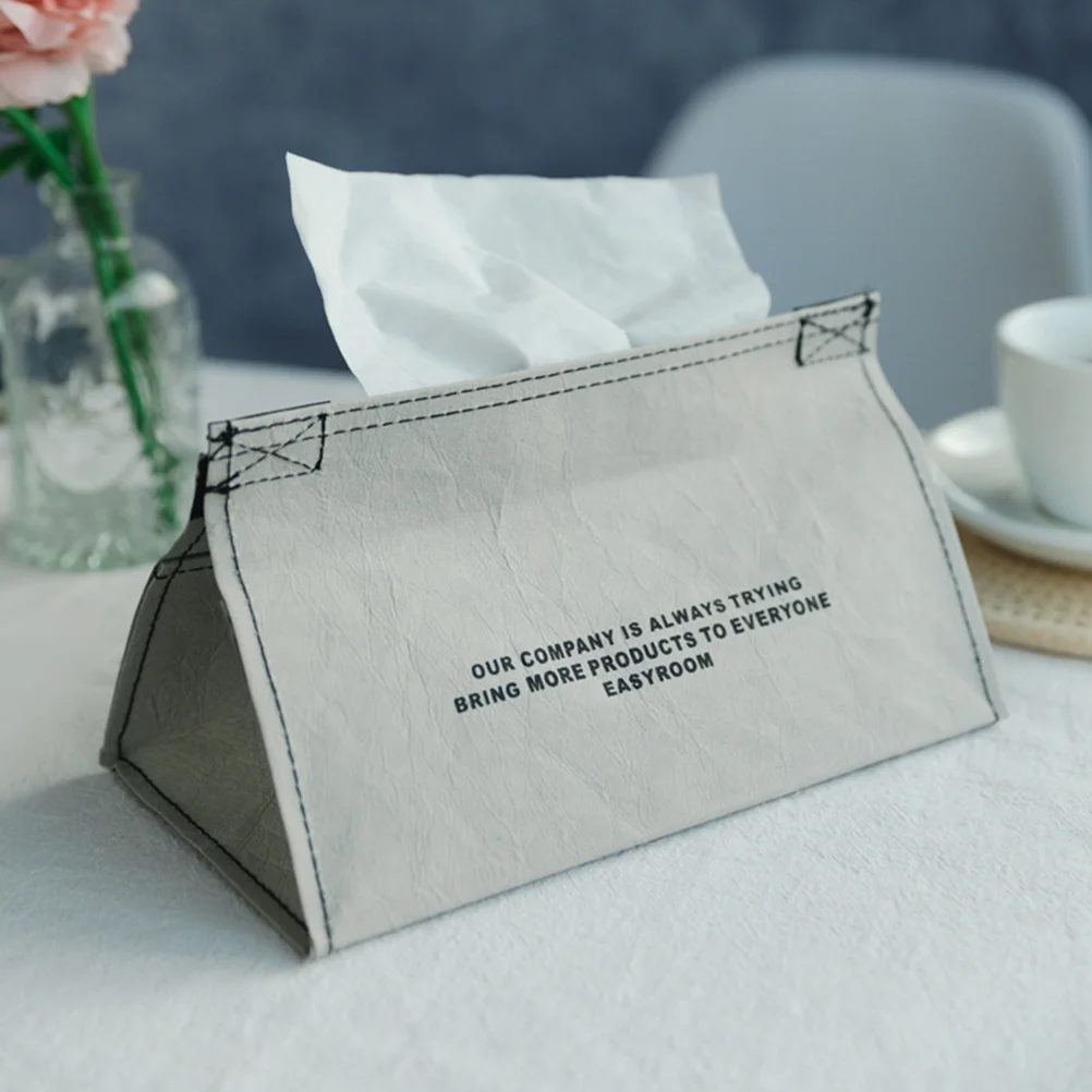 

Waterproof Tissue Storage Box Simple Style Pumping Paper Holder for Home Car Office Table Top Napkin Case Tissue Box