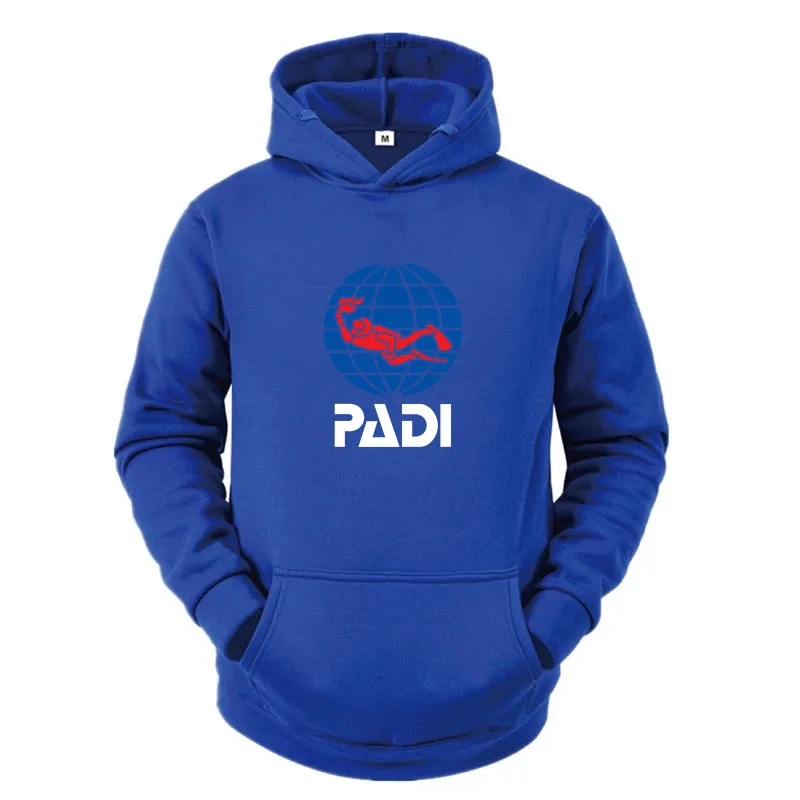 2022 Men\'s Selling Scuba Driver Padi Printed Sweatshit Swimming Diving Clothes Men/Women Spring Autumn Fashion Hoodies Top