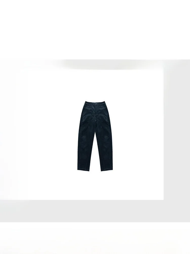 

Slimming Green Wide Leg Pants Straight Cut Loose Fit Casual Cotton Trousers for Women Commute Style Natural Waist Long Pants