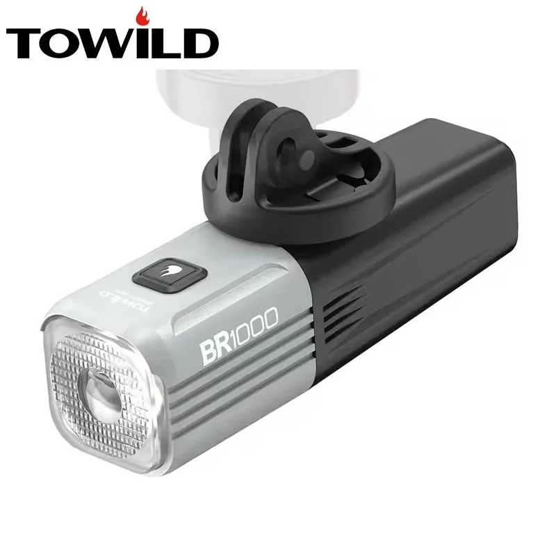 TOWILD Bicycle Light 1000LM 3500mAh Battery Replaceable Smart Front Bike Light IPX6 Flashlight MTB Cycling Highlight Headlights