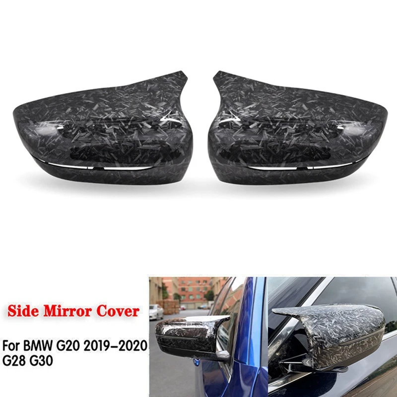 Forged Carbon Fiber Exterior Side Rearview Mirror Cover Cap For BMW 4 5 7 8-Series G22 G23 G24 G11 G12 G14 G15 G16