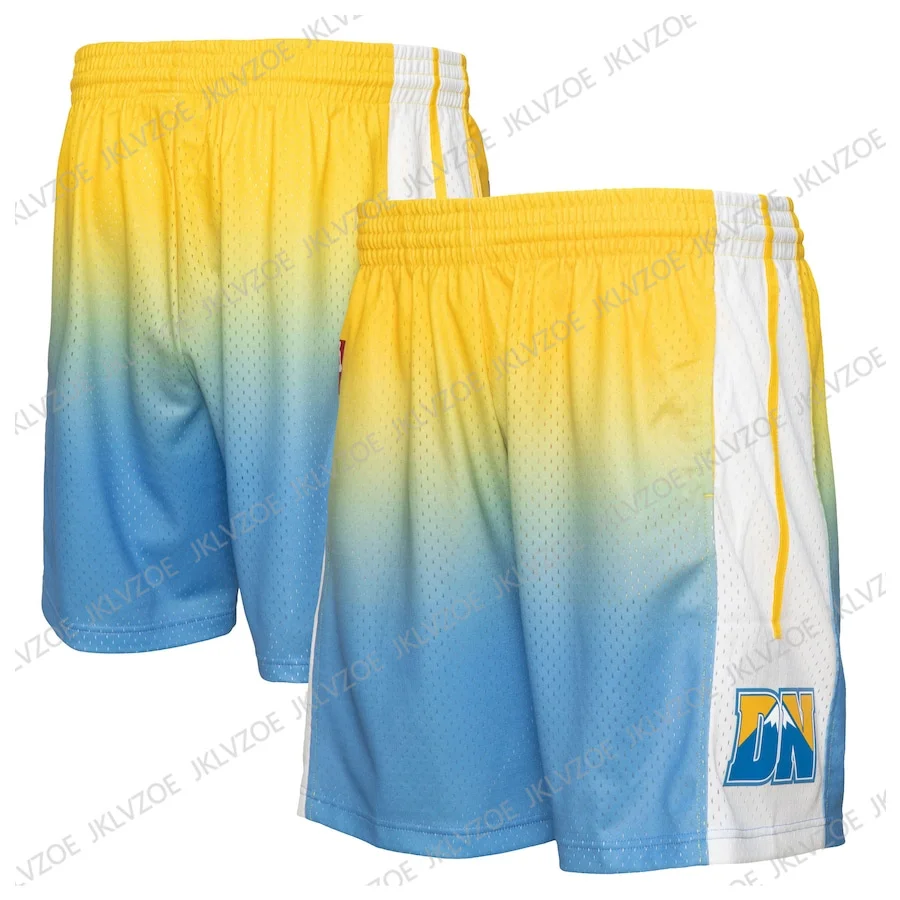 Sport Basketball Shorts Print Quick Drying Summer NBA Denver Nuggerts Shorts Commemorative Edition Short Pants Kids/Adult Shorts