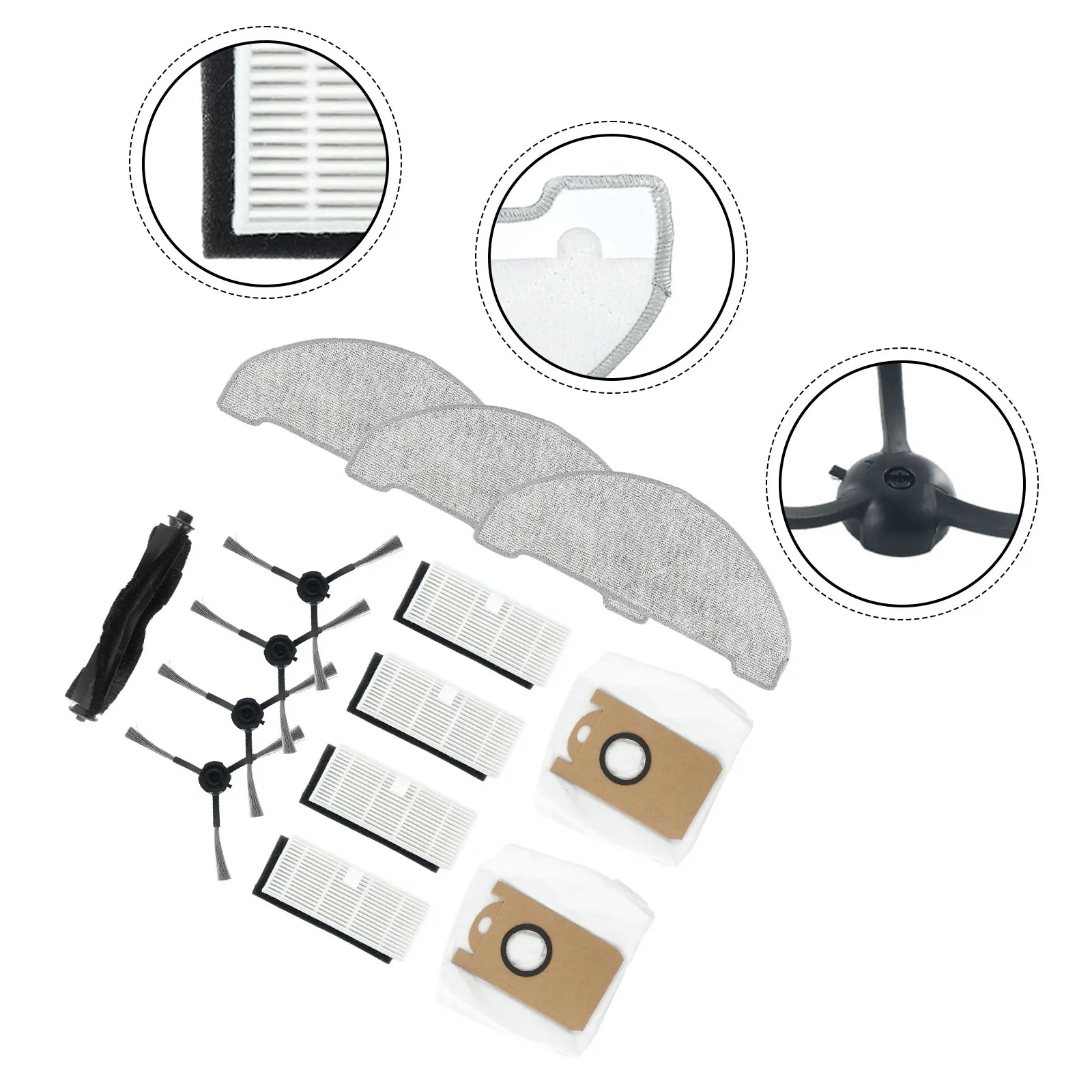 Enhance Your Cleaning Experience Accessories for HONITURE For Q6 Pro For Laresar For L6 Pro Robot Vacuum Cleaner