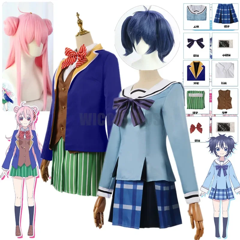 Koube Shio Matsuzaka Satō Anime Happy Sugar Life Cosplay Women Costume Girls School Uniforms Sailor Suit